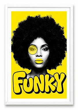 Funky Afro Woman Pop Art