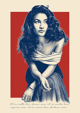 Woman in vintage style portrait