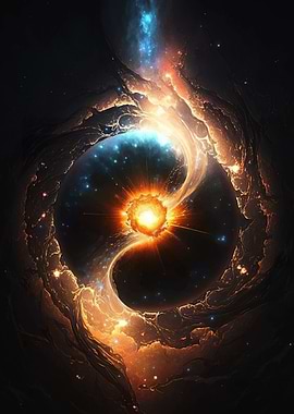 Cosmic Explosion in a Nebula