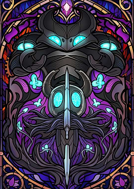 Hollow Knight Stained Glass Art