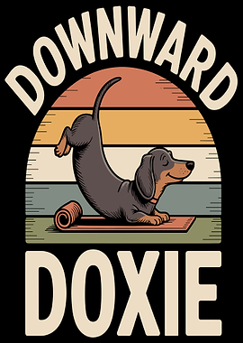 Downward Doxie Yoga