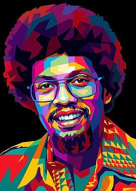 Colorful Portrait of a Smiling Man
