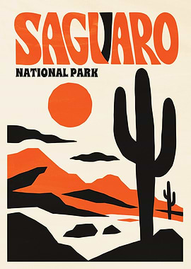 Saguaro National Park Vintage Poster