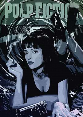 Pulp Fiction Mia Wallace Poster