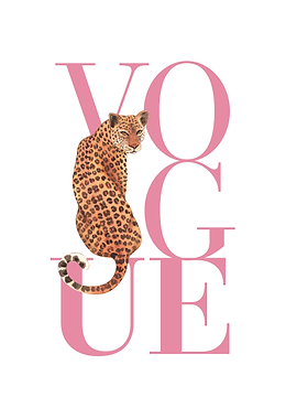 Vogue Leopard Illustration