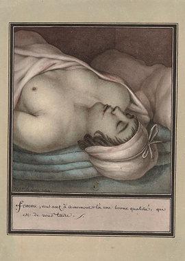 Painting of a woman in repose