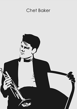 Chet Baker with Trumpet