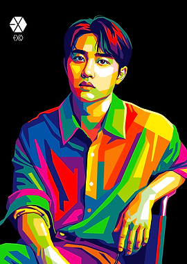 EXO D.O. Pop Art Portrait