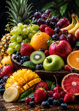 Assortment of Fresh Fruits
