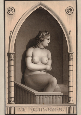 Nude Woman in Architectural Niche