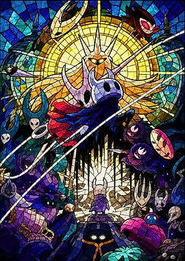 Hollow Knight Stained Glass Art