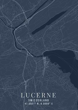 Lucerne Switzerland Map