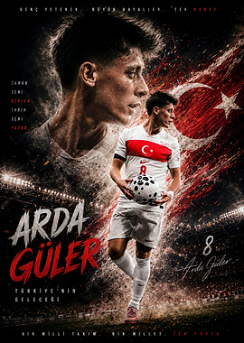 Arda Güler Turkish Football Poster