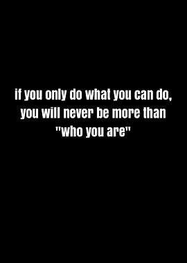 Inspirational Quote on Black Background