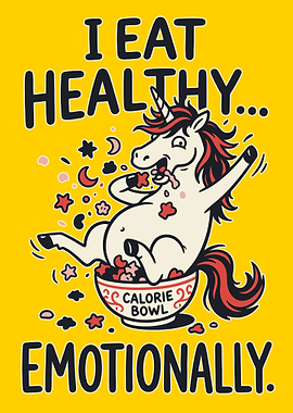 Unicorn Eating Emotionally Introverted People Anxiety