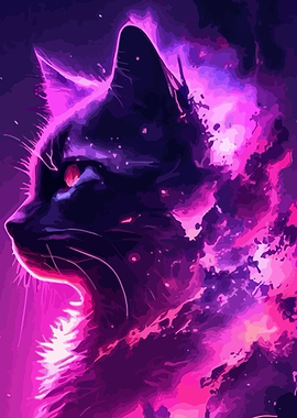Cosmic Cat Portrait