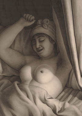 Woman Waking Up in Bed