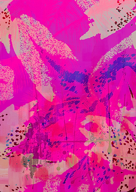 Vibrant Abstract Floral Painting