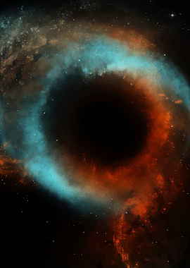 Cosmic Black Hole Nebula