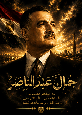 Gamal Abdel Nasser Portrait