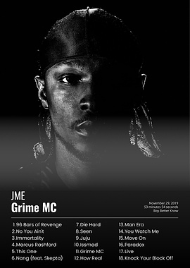JME Grime MC Album Cover