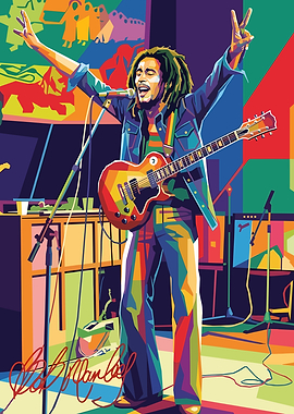 Bob Marley Wpap art