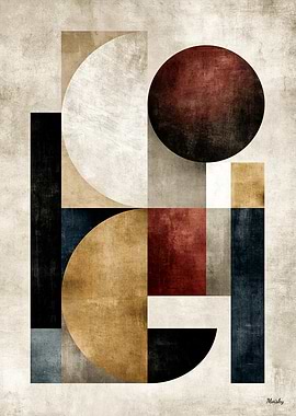 Japanese Modern Geometry No. 33 – Quiet Luxury Architectural Wall Art