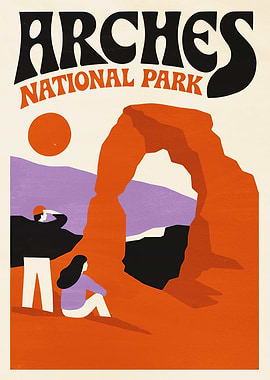 Arches National Park Vintage Poster