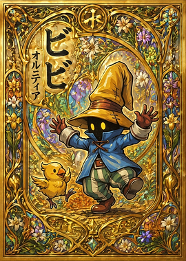 Vivi and a Chocobo