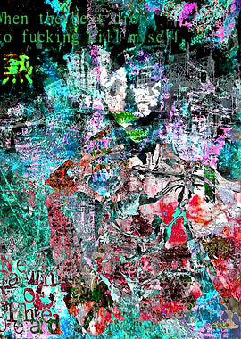 Abstract Glitch Art Portrait