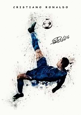 Cristiano Ronaldo Bicycle Kick Art