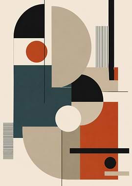Bauhaus Geometric Abstract: Modern Shapes & Forms