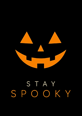 Halloween Pumpkin with Text stay spooky