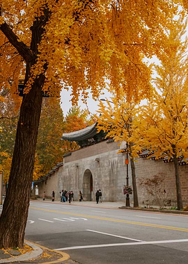 Autumn in Seoul, South Korea
