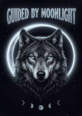Guided by Moonlight Wolf