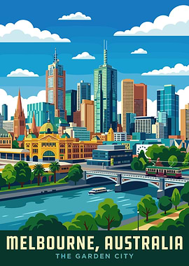 Melbourne, Australia Cityscape