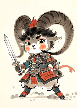 Warrior Sheep Character Art