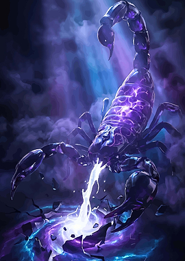 Cosmic Scorpion Unleashing Energy