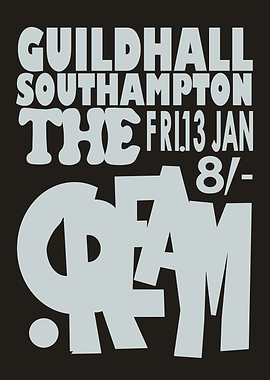 Cream Gig Poster