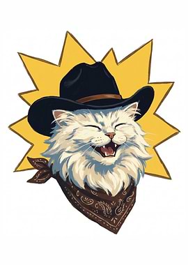 Cowboy Cat with Bandana