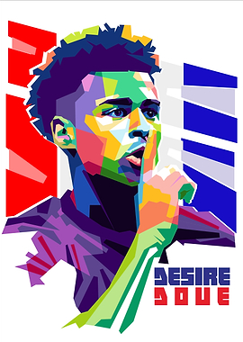 Pop Art Portrait of a Football Player