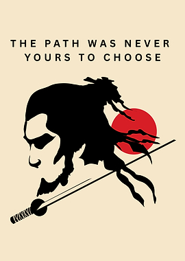 Samurai with Sword and Sun