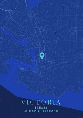Victoria Canada Map