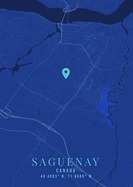 Saguenay Canada Map
