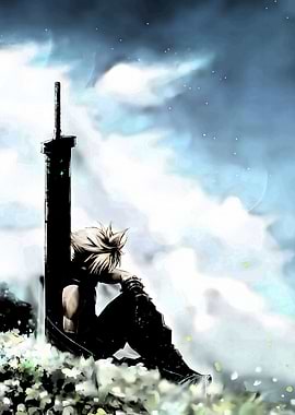 Cloud Strife with Buster Sword