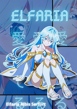 Elfaria Albis Serfort Anime Poster