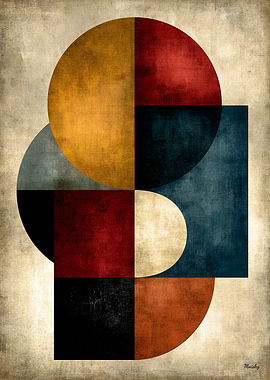 Japanese Monument Geometry No. 54 – Quiet Luxury Japandi Wall Art