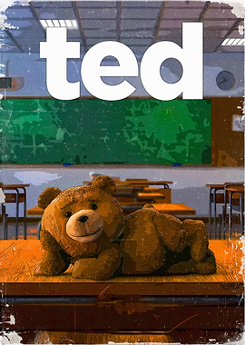 Ted the Bear in a Classroom
