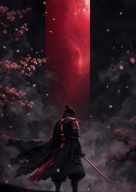 Samurai Under a Red Sky