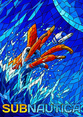 Subnautica Stained Glass Art